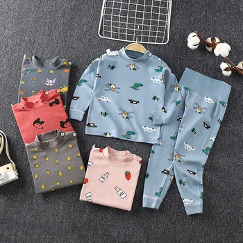 Copii Pijamale Din Bumbac De Îmbrăcăminte Pentru Copii Desene Animate Sleepwear Costum De Toamna Pijamale Baieti Fete Animale Pijamale Pijamas Set Haine