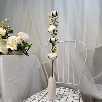 Uscate de Bumbac Decurge în mod Vii Flori Artificiale Flori False Fermă de Umplere Florale DIY Ghirlanda de Masa Acasă Decor Nunta