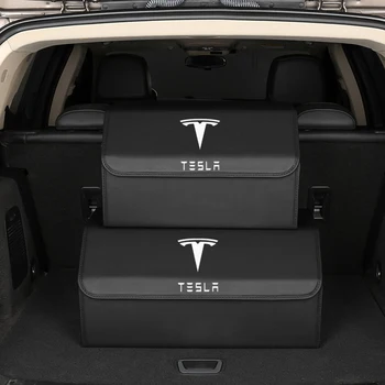 Auto Styling Cutie Depozitare Fata-Spate, Portbagaj Pliabil Cutie de Depozitare multifuncțională Container Pentru Tesla Model 3 X S Accesorii de Interior