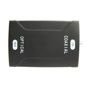 Convertor Audio Coaxial A Toslink Optic Digital de 24 Bit / 192 K HD Eșantionare Negru Nou