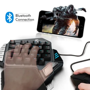 GameSir Z1 Gaming Tastatura cu Cherry MX Red Switch-uri Mecanice cu O singură mână Tastatura pentru telefon Mobil / PC Jocuri PUBG Call of Duty