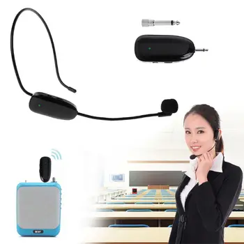 UHF cu Microfon Wireless Profesional Cap purta un Microfon pentru Voce Amplificator de Calculator