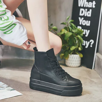 Swyivy Din Piele Adidasi Pantofi Pentru Femei De Iarnă Cizme Glezna Pantofi Pene 2020 Gros De Blană Cald Cizme De Zapada De Pluș Bumbac Căptușit
