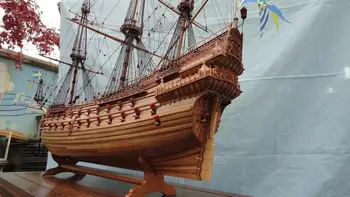 ZHL suedeză Navă de război Vasa Scara 1/48 Sculptură Bucăți de Pere lemn lemn kituri model de barca