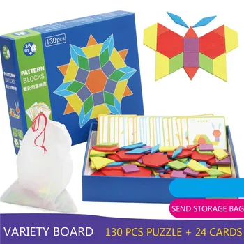 Jigsaw Puzzle-Uri Bord Montessori De Învățământ Din Lemn Colorat De Învățare Pentru Copii În Curs De Dezvoltare Interacțiune Jocuri Jucarii Pentru Copii Copii