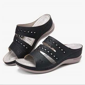 Femei Sandale sandale Pantofi Plat pentru Femei de Alunecare La Pene Sandale Femei Papuci de Plajă de Vară Doamnelor Pantofi Chaussure Femme