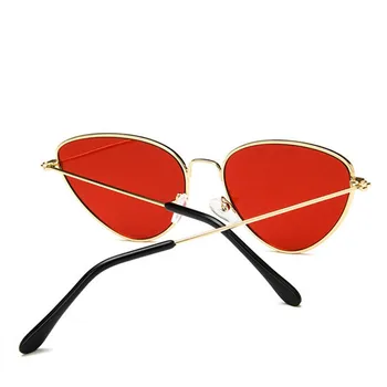 RBRARE Epocă Triunghi Ochi de Pisica ochelari de Soare pentru Femei Brand Designer de Mic Cadru din Aliaj de ochelari de Soare Oglinda Oculos De Sol