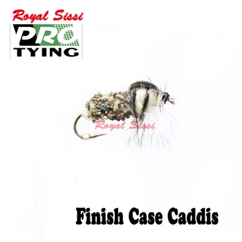 Royal Sissi noi 6pcs/cutie flux de pescuit zbura termina caz despre larve nada 12# artificială caddis nimfa cârlig de pescuit păstrăv zboara