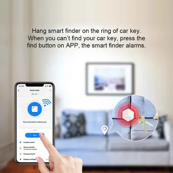 Tuya APLICAȚIA Smart Home Bluetooth Finder Alarma Faianta Portofel Chei Alarma de Localizare în timp Real de Copii, Animale de companie Anti-a Pierdut ,Urmări Prin Telefon