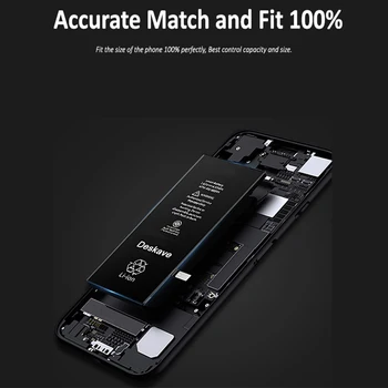 Deskave Capacitate Mare de 1560mAh Baterie pentru iPhone 5 5S 5SE pentru iphone 5C Inlocuire Calitate AAA Zero Pedalat instrumente+Autocolant