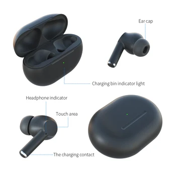 A1 Mini Tws Atingeți Wireless Bluetooth 5.0 Căști Căști De Anulare A Zgomotului De Jocuri Cu Cască Cu Microfon De Încărcare Cutie
