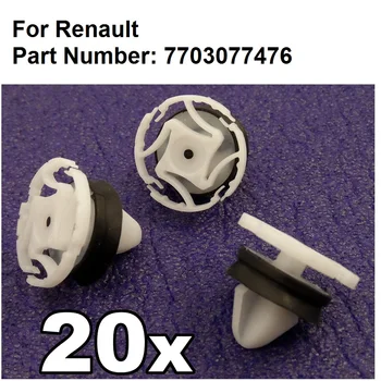 20x Pentru Renault Tapiterie Interior Panou si Usa Card Clipuri - Pentru Megane III & Laguna III, oe#7703077476