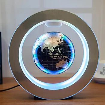 Glob cu Lumini LED-uri Colorate LED-uri Rotunde Hartă a Lumii Plutitoare Glob Magnetic Levitation Lumina Anti-Gravitație Magic
