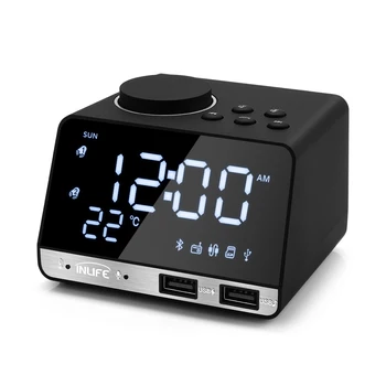 LED-uri Digitale Ceas Deșteptător Bluetooth Radio, serviciu de Trezire Radio FM Difuzor Electronice Ceasuri pentru Desktop Acasă Decration Ceas Ceas de Masa