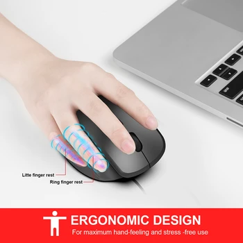 Jeleu pieptene 2.4 G Mouse Wireless Cu 6 Butoane Mouse de Gaming 800/1200/1600DPI USB Ergonomic Tăcut Soareci pentru Laptop, Calculator Desktop