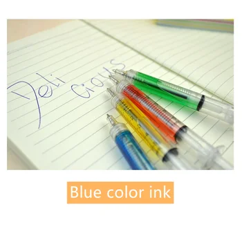 48 buc/Lot Albastru cerneală pix seringa pixuri pix zakka Papetărie canetas de Birou materiale escolar rechizite F219