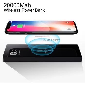 Pentru Xiaomi Power Bank 20000mAh Portabil Încărcător Dual USB Mi Baterie Externă Banca Încărcător Wireless banca de Putere pentru Telefoane Mobile
