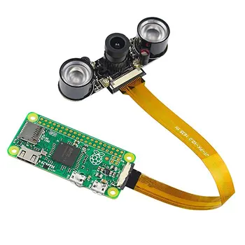 De 5MP cu Unghi Larg Camera Viziune de Noapte 1080p Webcam 2 Infraroșu IR LED-uri de Lumină Cu 16cm FCC cablu pentru Raspberry Pi Zero și Zero W