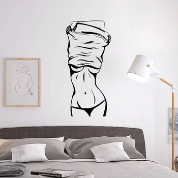 Fata Sexy Autocolant De Perete Camera De Decorare Autocolant Camera De Zi Dormitor Decor Acasă Detașabil Autocolante De Arta Murala Poster Decor Acasă