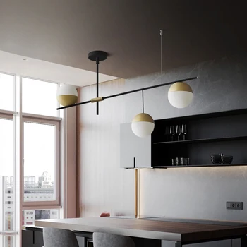 Postmodern lux living bucatarie pandantiv lampă de designer piuliță personalitate creatoare villa restaurant minge de sticlă pandantiv lumini