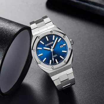CADISEN Brand de Top În 2020 Nou 42MM Populare Bărbați Mechanical Ceas de mână din Oțel Inoxidabil Ceas rezistent la apa 100M Ceasuri reloj hombre