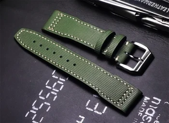 20 21 22 mm de înaltă calitate, lucrate Manual Curea de Ceas Verde branduri de Lux Watchbands Bratara din piele de Vițel Pentru IWC ceas Brand accesorii