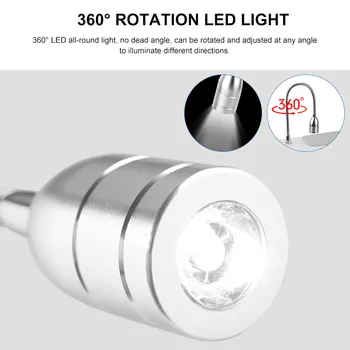 5-În-1 Aspirator Puternic si cu LED-uri Lampa de Unghii și Unghii poloneză de Foraj și de Lumină Multi-Funcțional Electric Manichiura Mașină