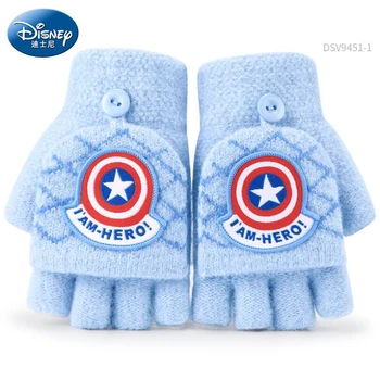 Disney Spider man pentru Copii pe Jumătate degetul Mănuși de Cald Iarna Cinci degete Băieți Fete Copii Clapetă Copilul Magic de Lână Mănuși