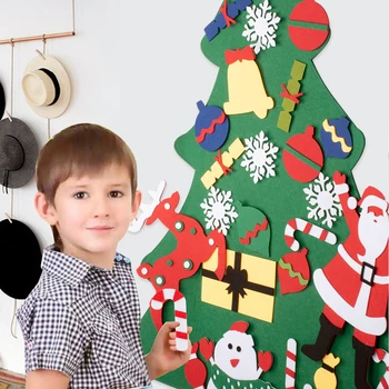 3D DIY Simțit Decorațiuni pentru Bradul de Crăciun Ornamente de Crăciun Cadou de Crăciun Pentru Copii de Craciun Noel 2020New An Decor Pentru Casa
