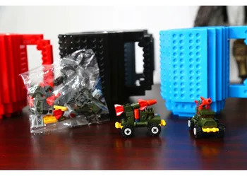 Lego blocuri de Cafea Cani Si Cesti Drăguț Creative Office Cafea cu Lapte Pahar de mână de Culoare micul Dejun Cana DIY Cupe
