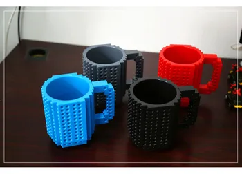 Lego blocuri de Cafea Cani Si Cesti Drăguț Creative Office Cafea cu Lapte Pahar de mână de Culoare micul Dejun Cana DIY Cupe