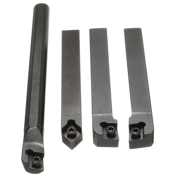 4buc 12mm Strung de Cotitură Tool Holder + 10buc Insertii Titularul Plictisitor Bar pentru Strung Cutter Metalic de Cotitură
