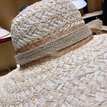 02001-axi noi Exporturilor din Coreea de Sud manual rafie iarba doamna soare capac femei de agrement holiday beach hat