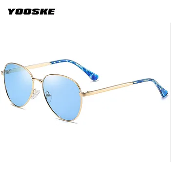 YOOSKE Pilot Oglindă ochelari de Soare Polarizati pentru Femei Barbati de Brand Designer de Metal Ochelari de Soare Retro Doamna în aer liber Conducere Ochelari de soare UV400