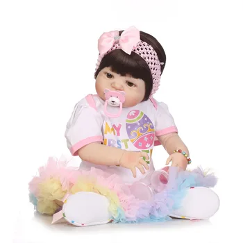 NPK silicon corp plin renăscut păpuși realiste manual papusi pentru copii fata de moda jucărie pentru copii Impermeabil Boneca Model Cadouri