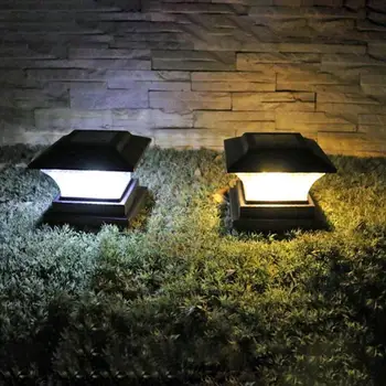 Solar LED Pilon de Lumină în aer liber Post de Lampa de ABS Pozitiv Alb/Cald Lumina NiMH 1.2 V Impermeabil Gard Lumini pentru Gradina Curte
