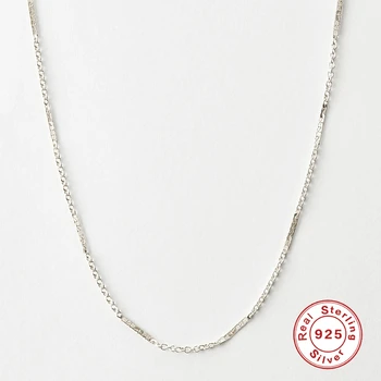 BOAKO Simplu Colier de Moda Pentru Femei 2020 Argint 925 Bijuterii Colier Farmece Lanturi Pentru Bijuterii Guler Bijoux Femme #11.3