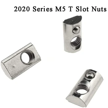 25 Pack 2020 Seria M5 T Slot Nuts Roll-În Primăvară Încărcate Elastic Nuci pentru 2020 Serie Aluminiu Extrudare Profil Feroviar cu