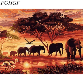 FGHGF Fara rama imagini Digitale pictură în ulei imagini decorative pictate manual pe panza pictura de numere 40cm*50cm