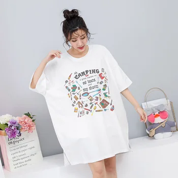 De Vară 2020 New Sosire Liber Tricouri Scrisoare cu Maneci Scurte T-shirt Femei, Plus Dimensiune Tricouri Longue Tunique Topuri Pour Femmes