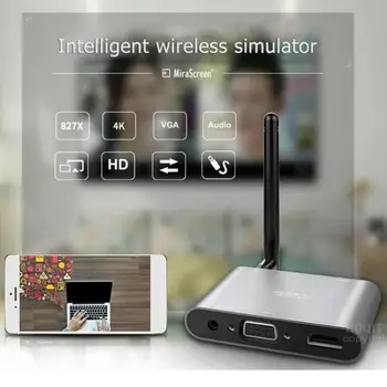 Mirascreen X6W Plus 5G 4K Wireless HDMI VGA TV Stick DLNA, Miracast, AirPlay de Afișare Wifi Dongle-Receptor pentru IOS Android Pentru Masina