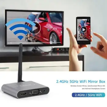Mirascreen X6W Plus 5G 4K Wireless HDMI VGA TV Stick DLNA, Miracast, AirPlay de Afișare Wifi Dongle-Receptor pentru IOS Android Pentru Masina