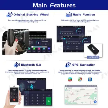 PX6 4+64G Android 10 Car Multimedia Player Pentru PEUGEOT 508 2011 2012-2017 auto Navigatie GPS Radio stereo ecran Tactil unitatea de cap
