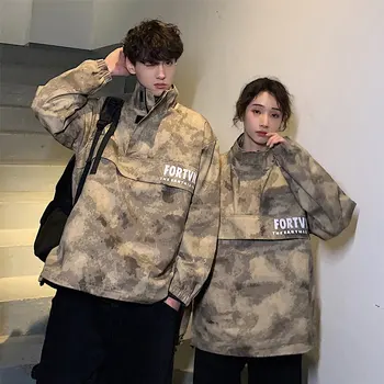 Mens coreean pulover, Jachete și Scrisoare de Imprimare jacheta Camuflaj 2020 toamna moda Topuri Supradimensionate unisex canadiană haina