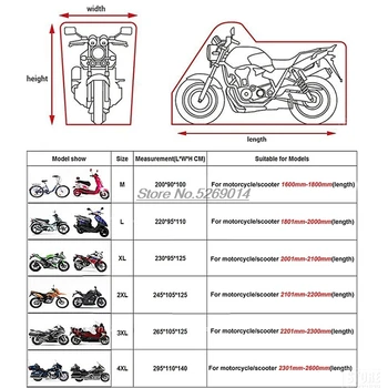 Motocicleta acoperă anti UV pentru vtx honda deauville 650 suzuki rm 125 yzf r3 yamaha, accesorii husqvarna 701 honda cb500x KTM