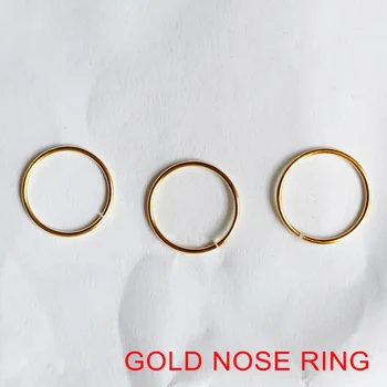 Argint 925 simplu inel de nas în nas hoop piercing 16pcs/pachet