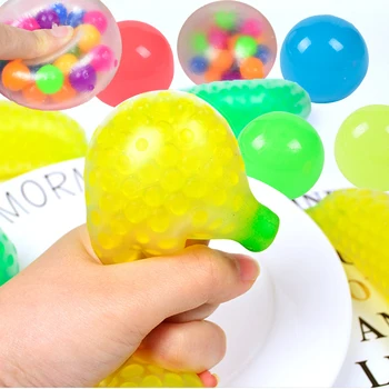9pcs Spongios Curcubeu Mingea Jucărie Compresibil Presiune Jucărie de Relief de Stres Mingea Jucărie Pentru Copii Jucarii pentru Copii Papusa Jucării Pentru Copil Fata de Adult
