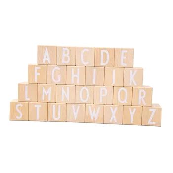 Montessori ABC Blocuri de Stivuire Scrisoare Alfabet Jucării de Educație Timpurie