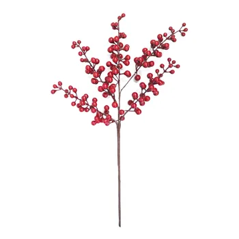 5pcs Boabe de Crăciun de Decorare Flori Artificiale Red Berry Petrecere Acasă Accesorii DIY Fotografie Recuzită Flori False Pentru Acasă