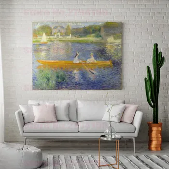Pierre-Auguste Renoir - Barca (La Yole) Replica Pictura Panza de Imprimare pentru Sufragerie, Lobby, Hol Decor Acasă Picătură de Transport maritim